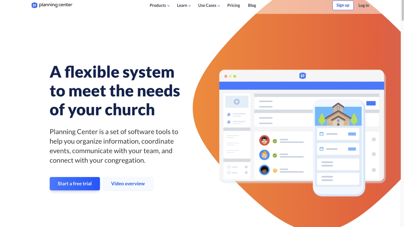 Planning Center website