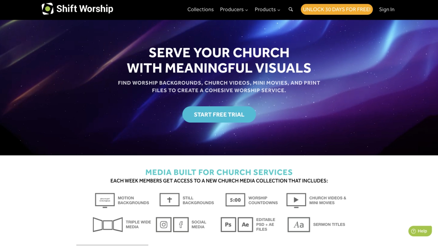 Shift Worship software