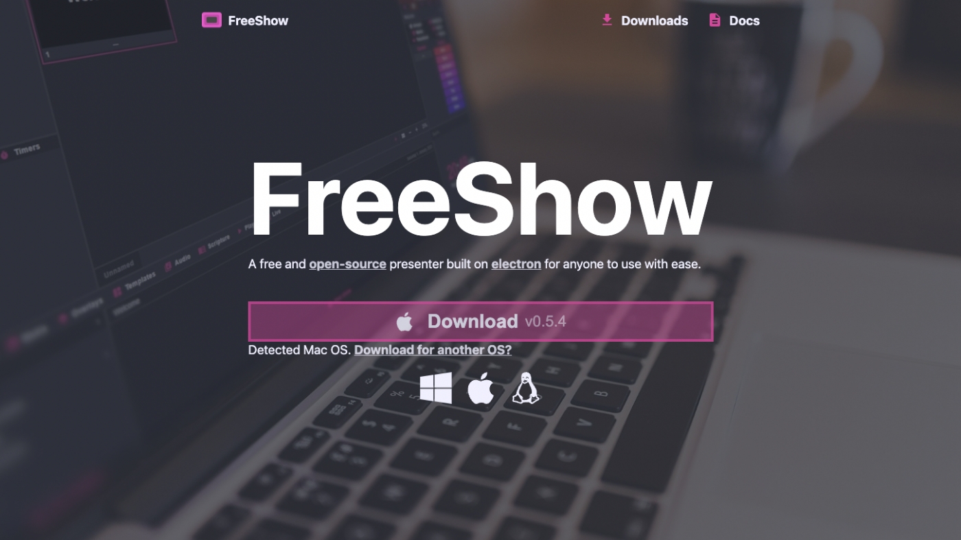 FreeShow software