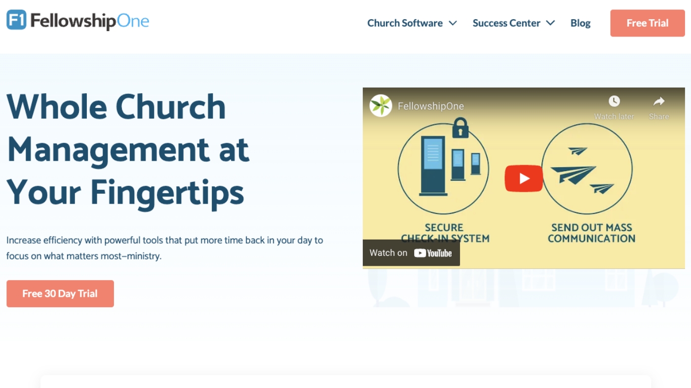 Fellowship One software