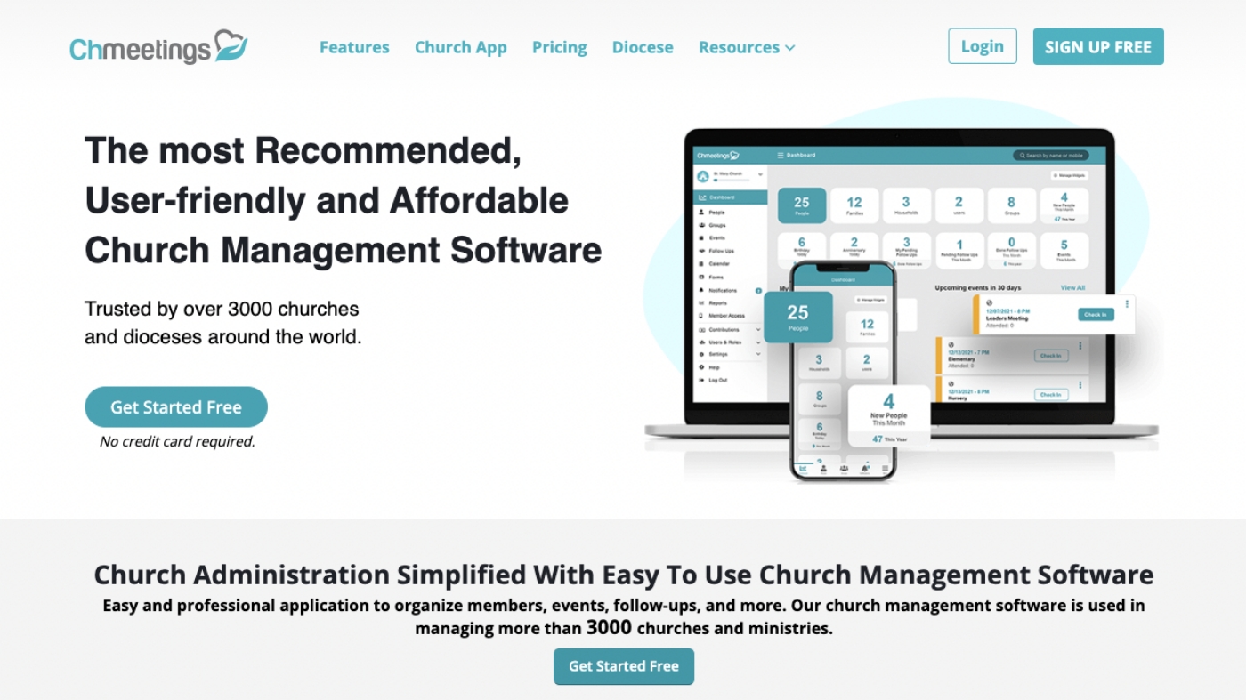 ChMeetings software
