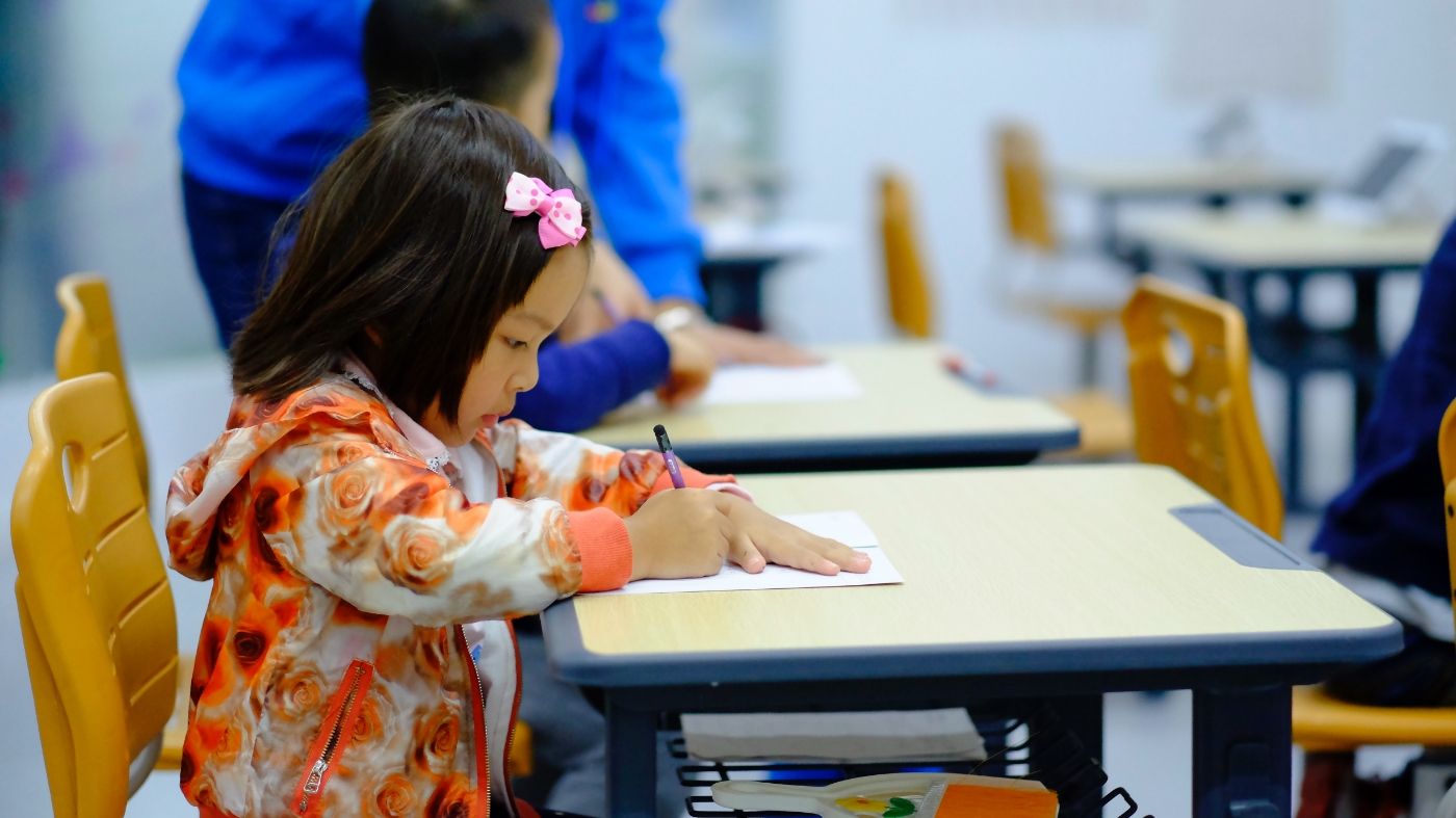 Special needs child drawing