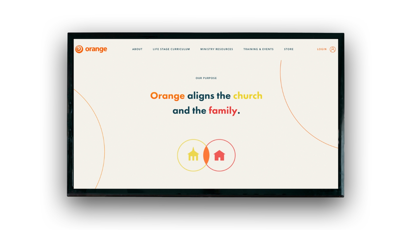 Think Orange on digital signage