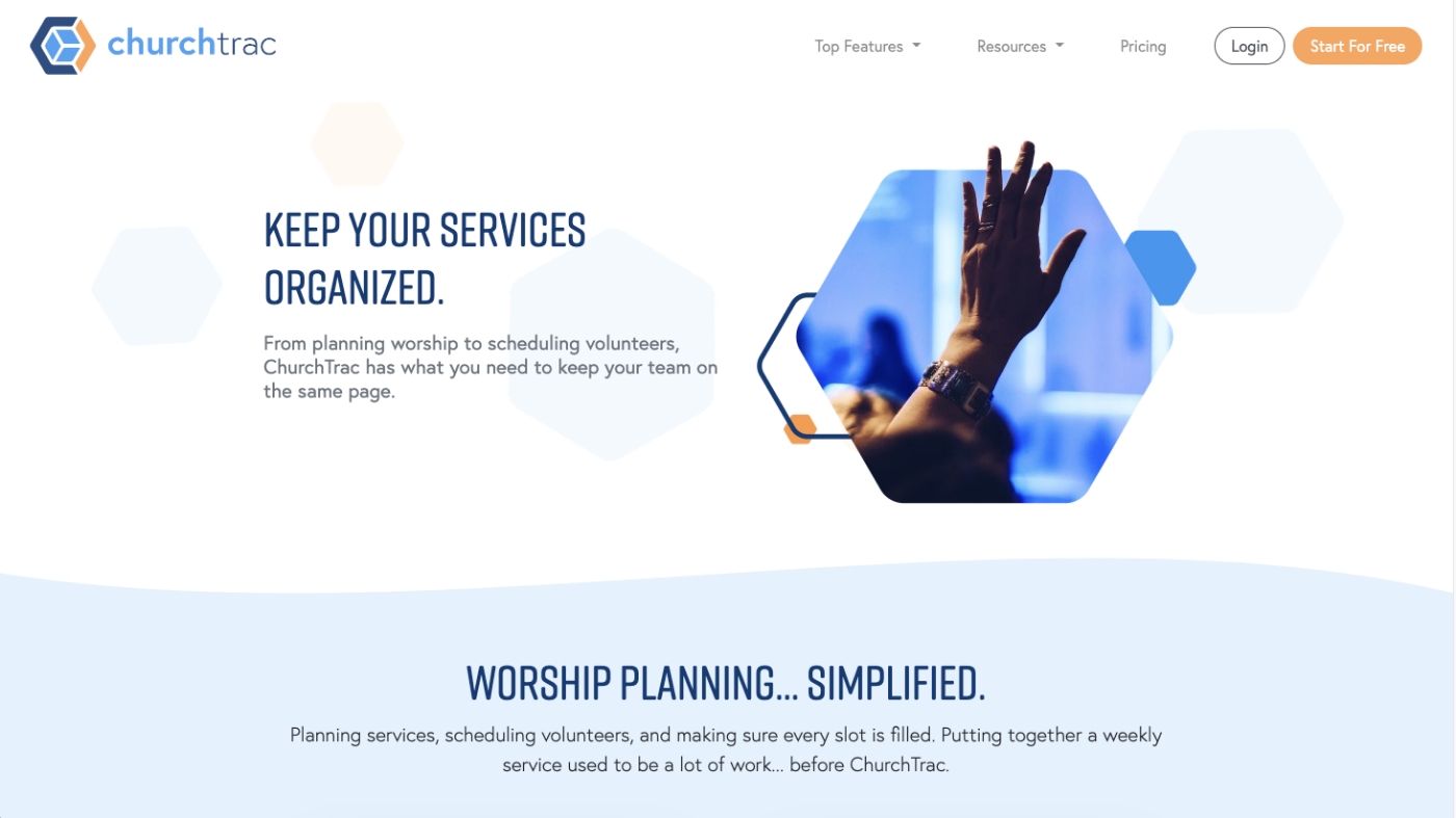 churchtrac website