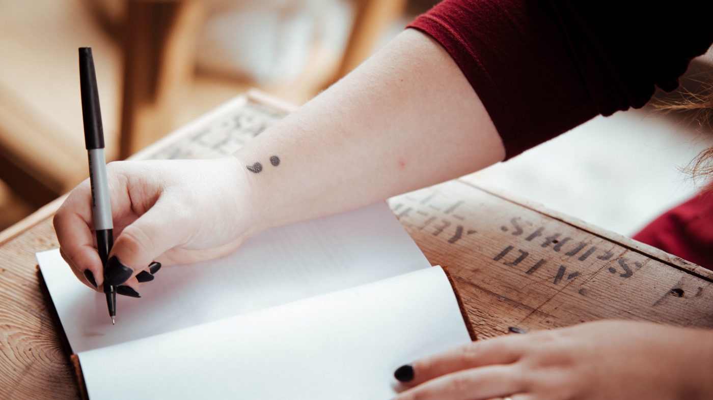 Writing mindful thoughts