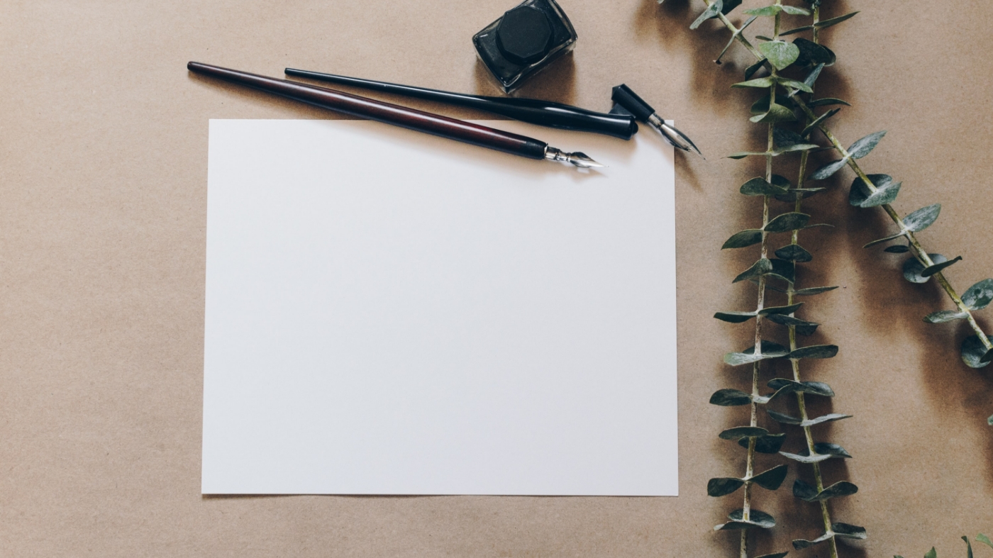 Thoughtful, handwritten card