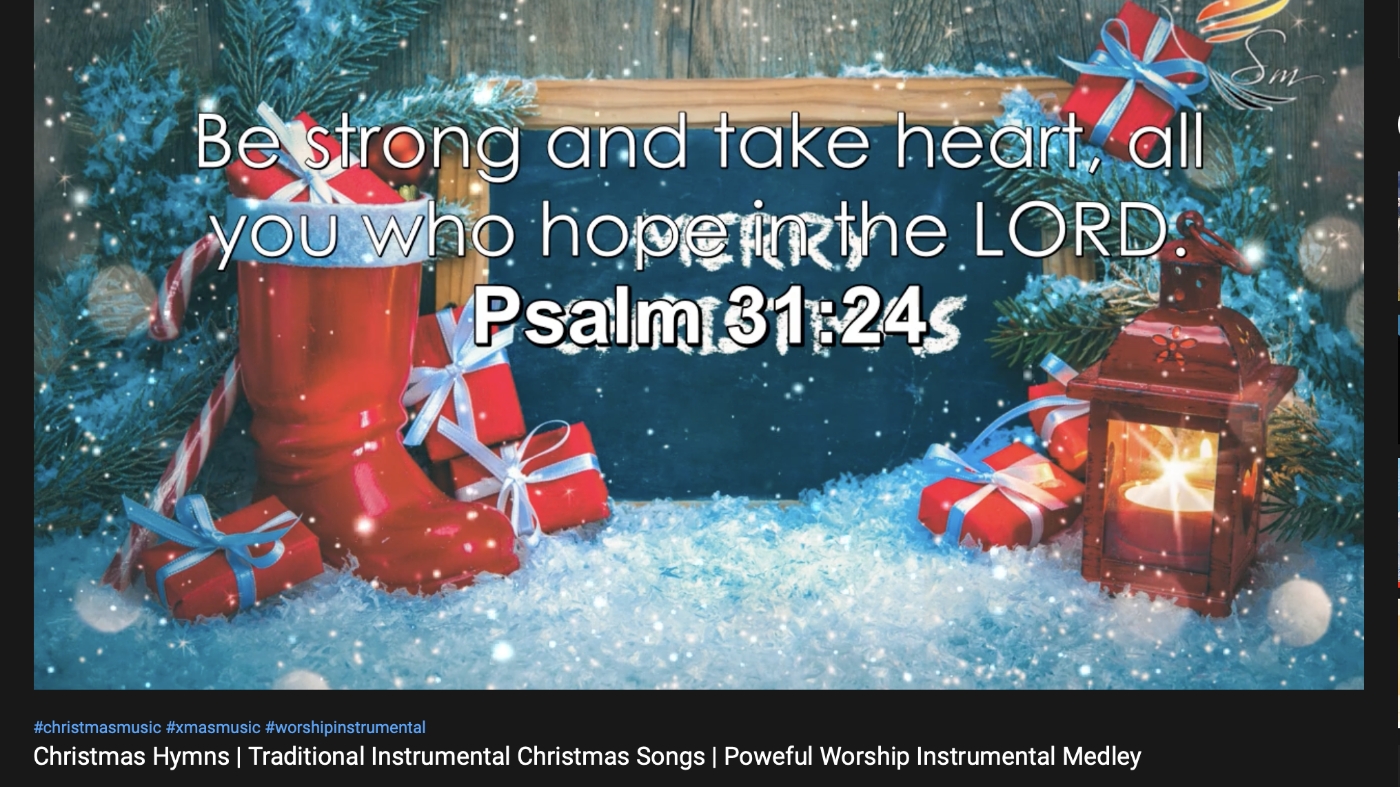 Christmas hymns video
