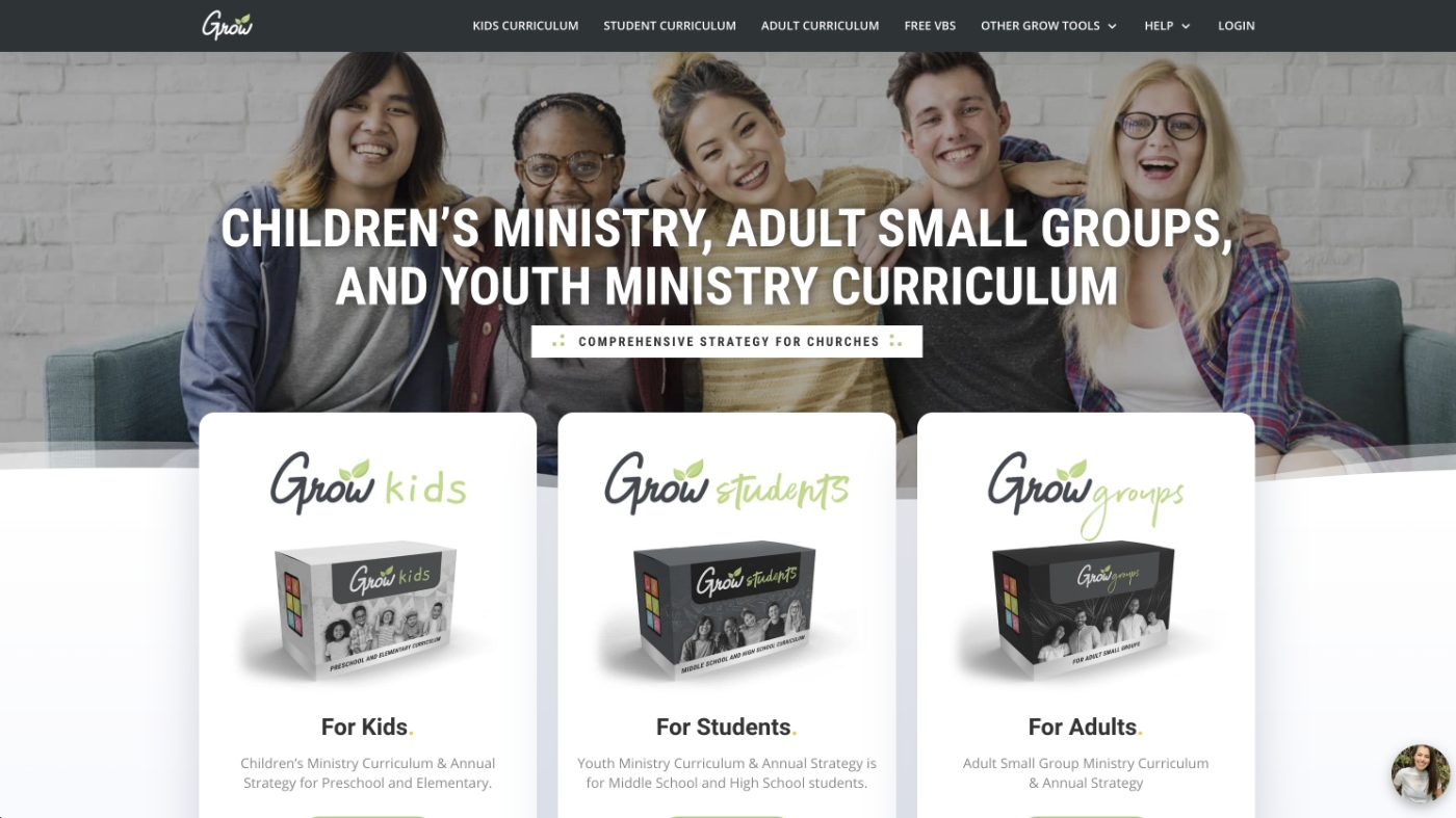 Grow Curriculum website
