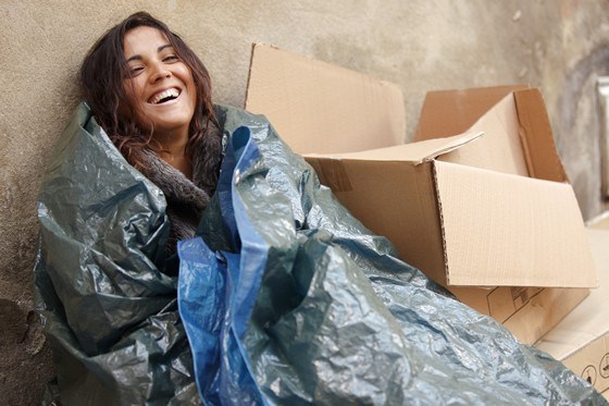 Beautiful, happy, homeless people. Maybe they’re not that rare after-all?
