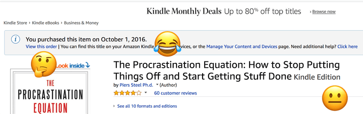 Procrastination Equation