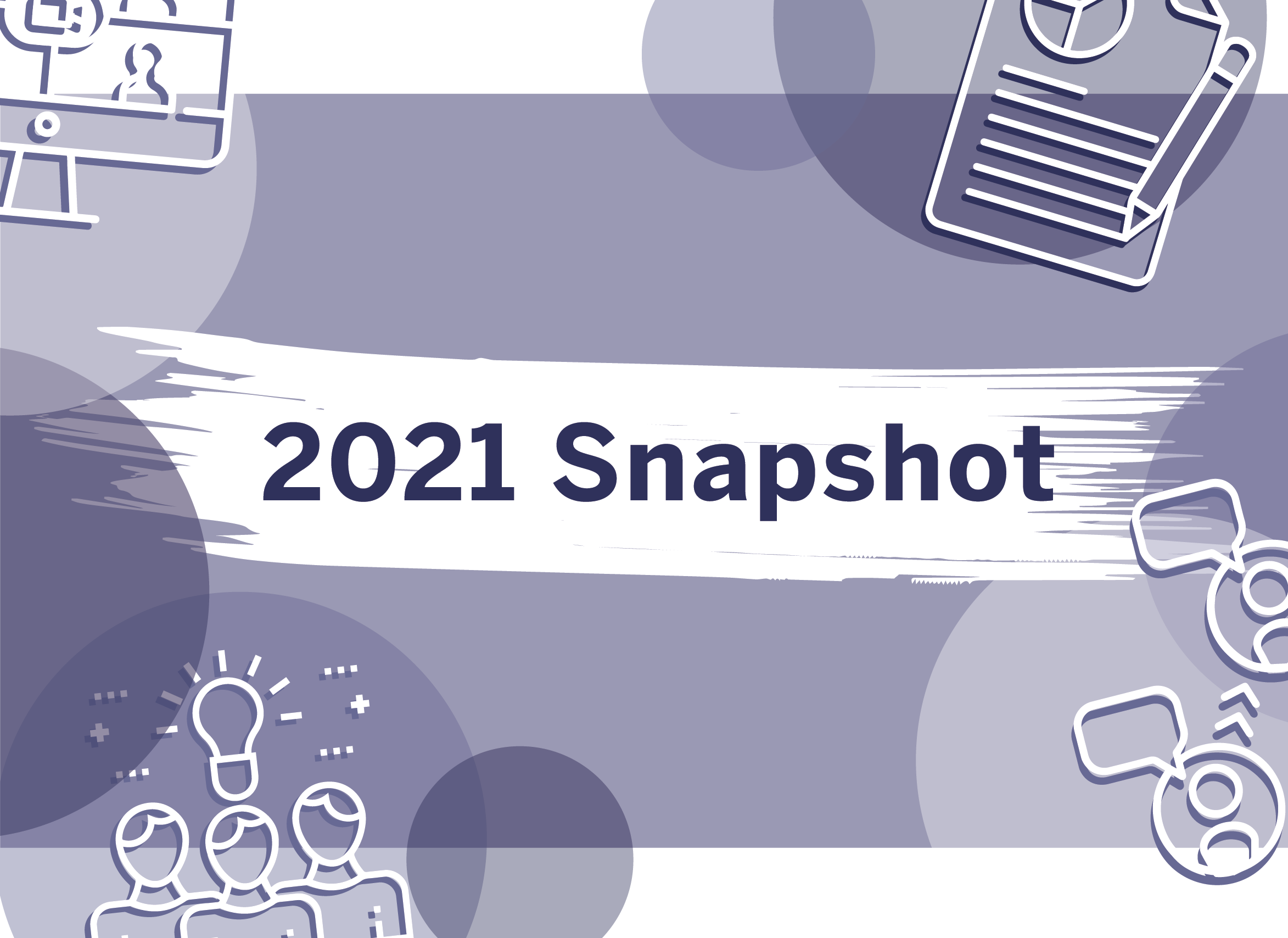 A graphic titled "The Social Deck 2021 Snapshot".
