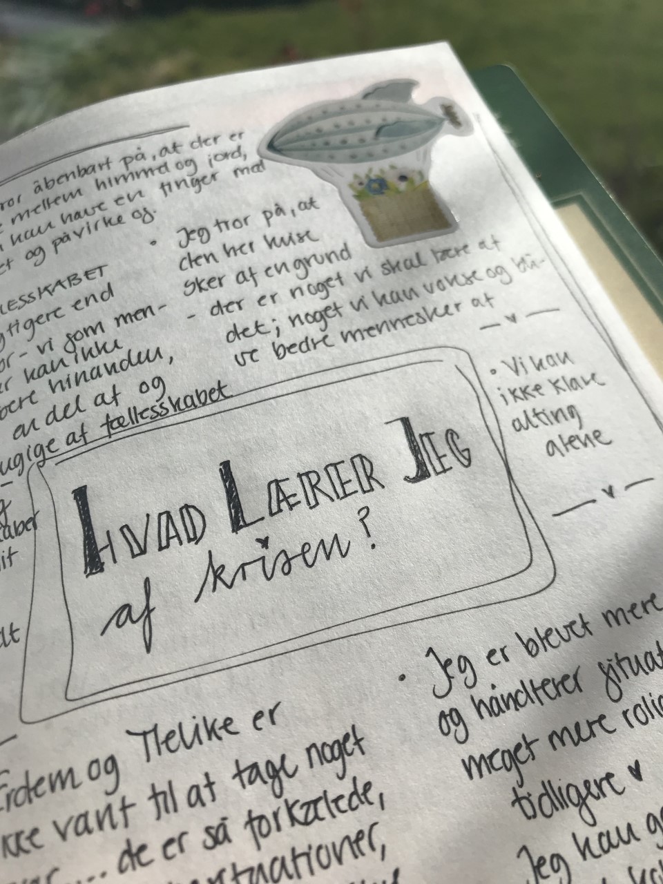 Journaling travelers notebook, journaling, travelers notebook, refleksion, daglig refleksion, mette holm,
