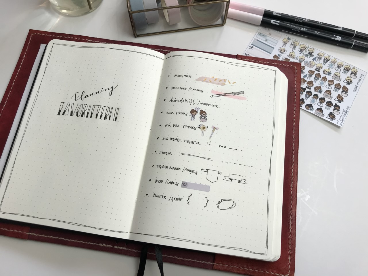 planner favourites, planning favourites, favourite planner accessories, bullet journal, bujo, bujo spread