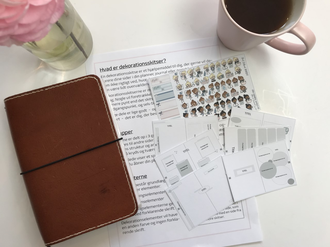 dekoration af din planner, planner decoration, kreativ planlægning