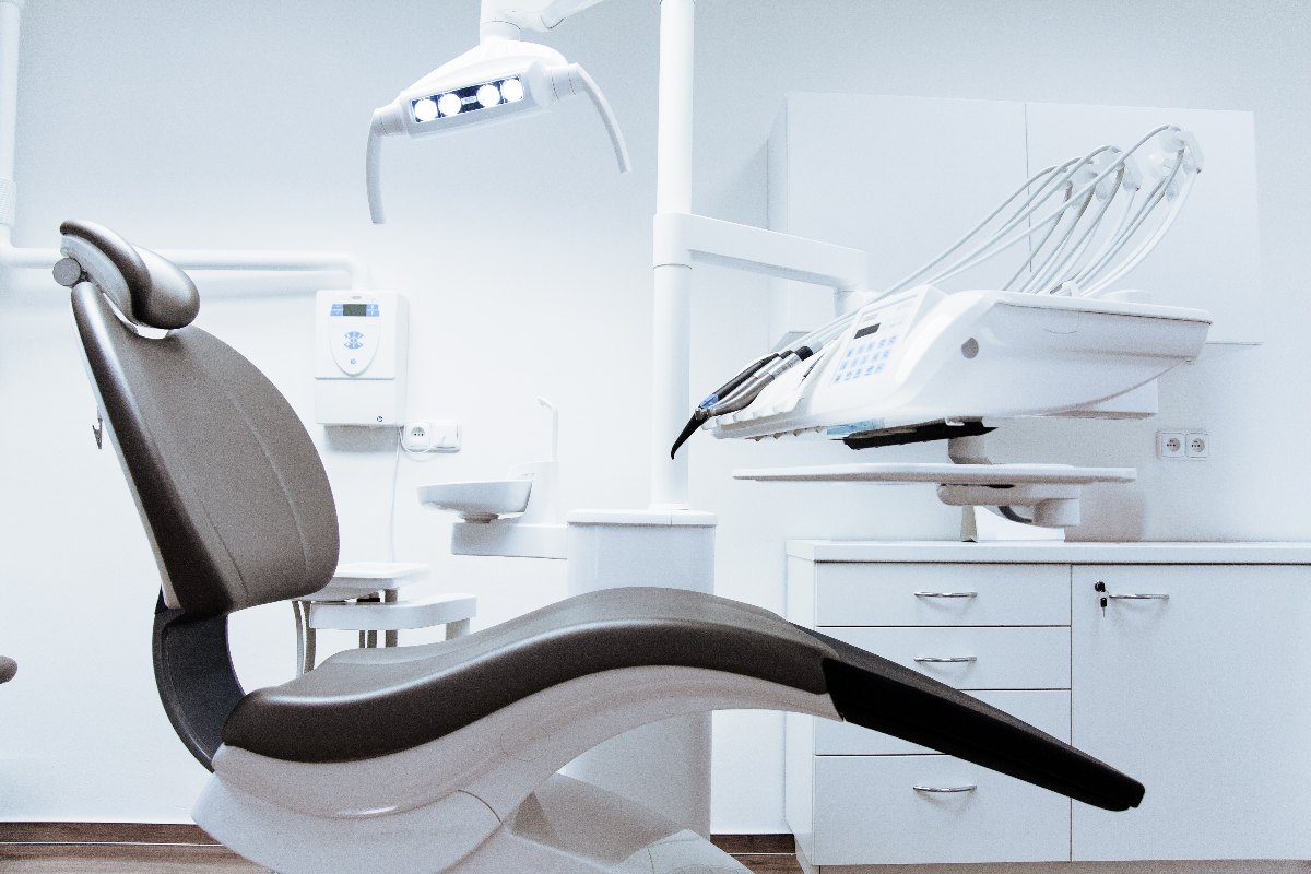Empty dentist chair