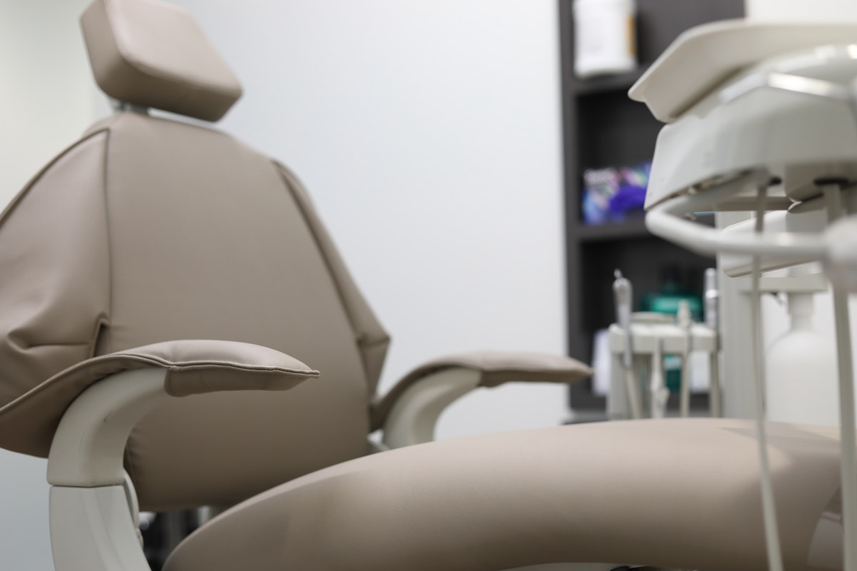 Empty dental chair