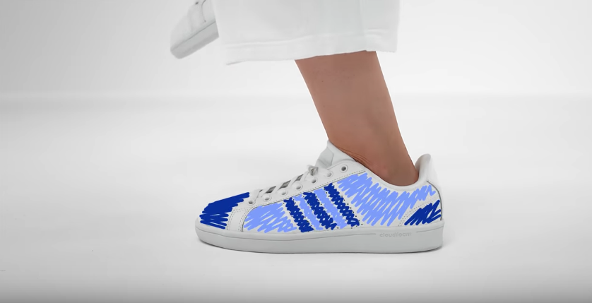 Personnalisation basket adidas snapchat gamification