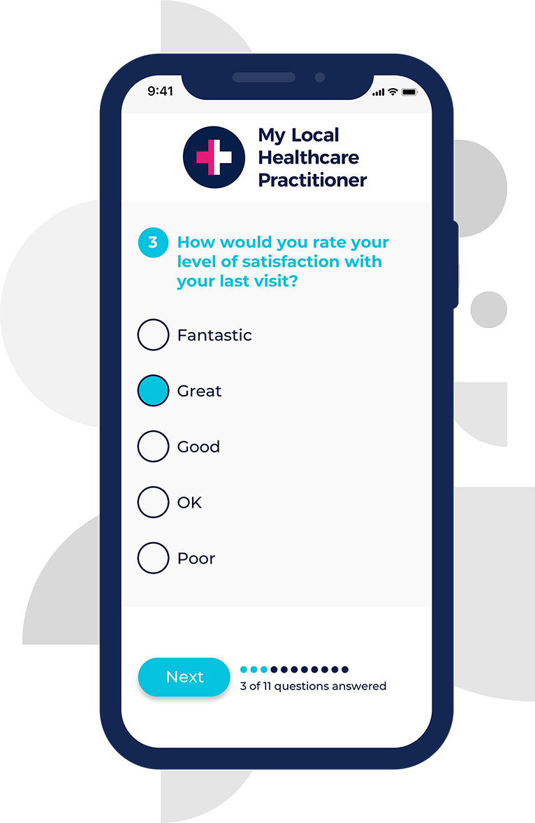 MyHealth1st EasyFeedback UI