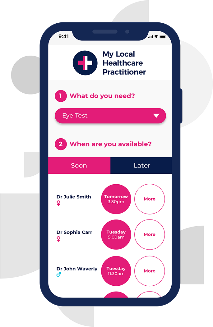 MyHealth1st OnlineAppointments UI