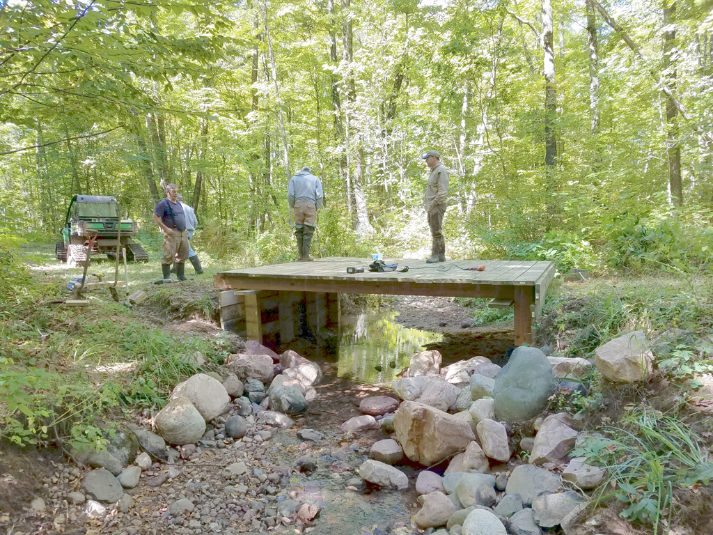 completed bridge structure