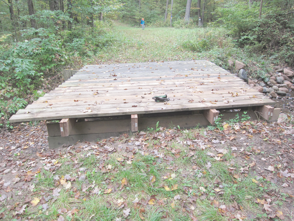 completed bridge structure