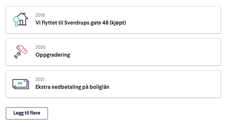 Oppgradering og ekstra nedbetaling på boliglån