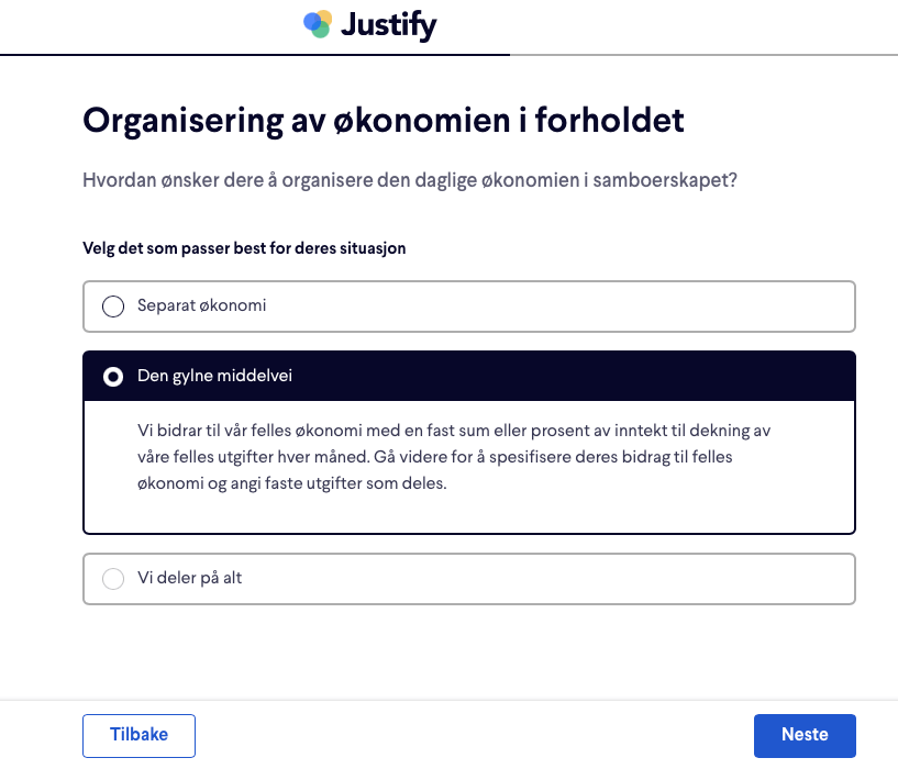 Kjøpesum og egenkapital for utregning av eierandeler
