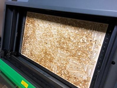 Wood laser cut out