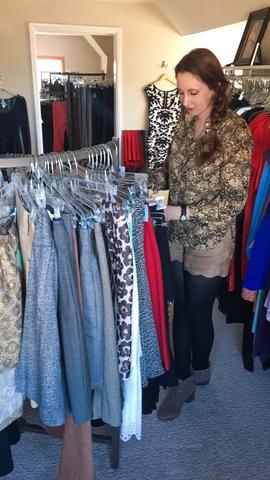 Me shopping in Beautiful Lives Boutique