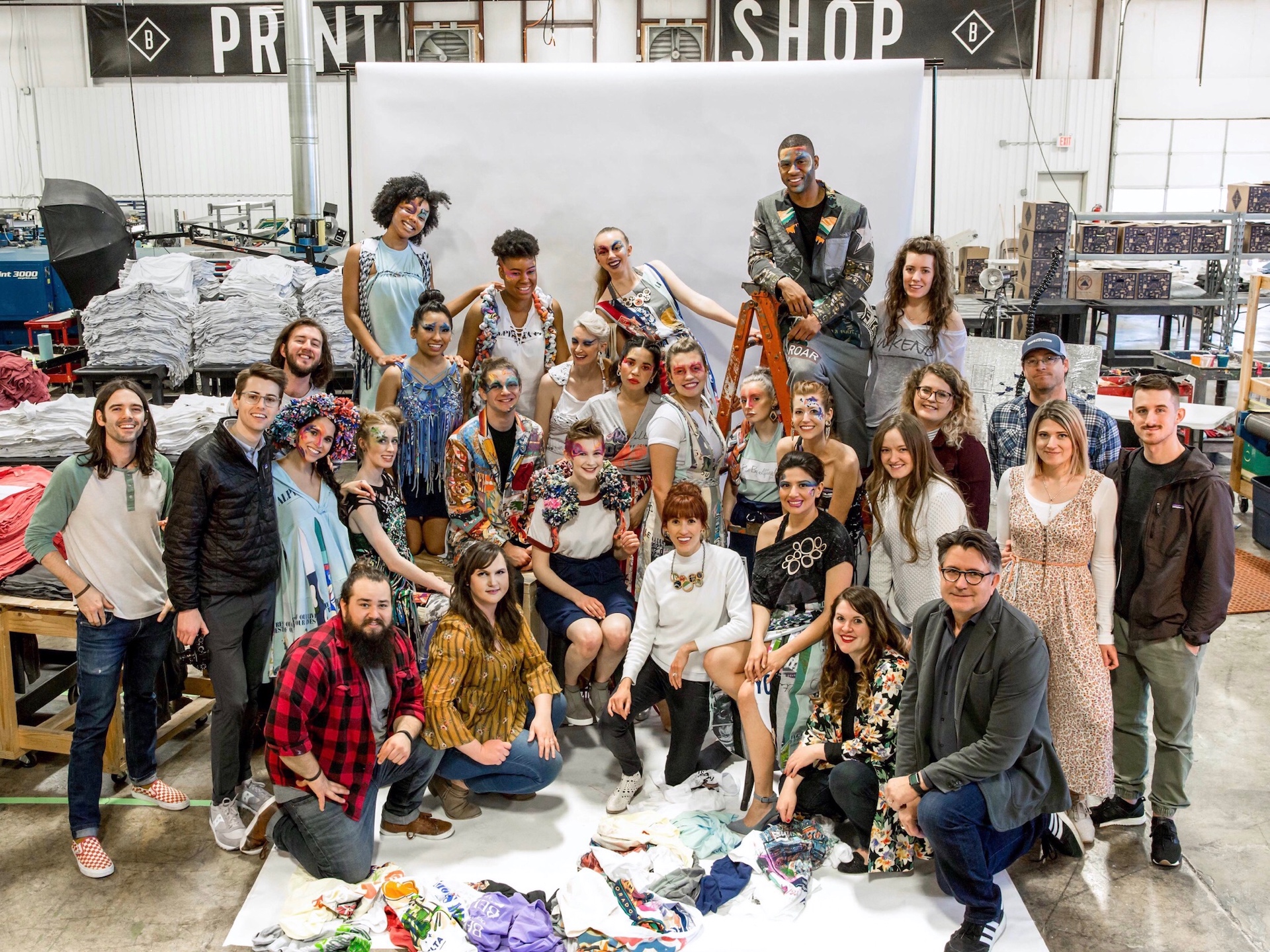 Group shot at the B-Regenerous Photoshoot