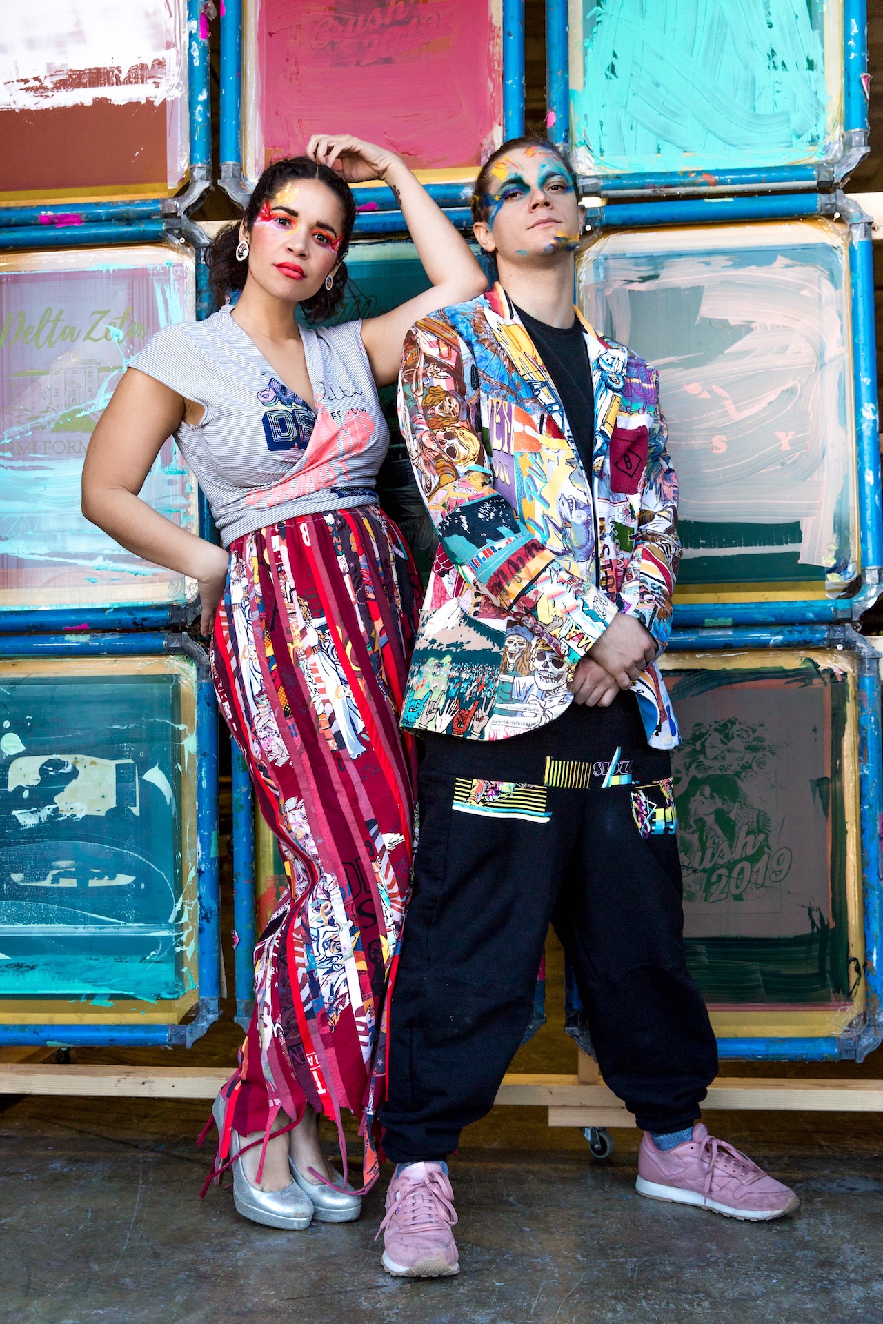 Wearable art made from test print t-shirts