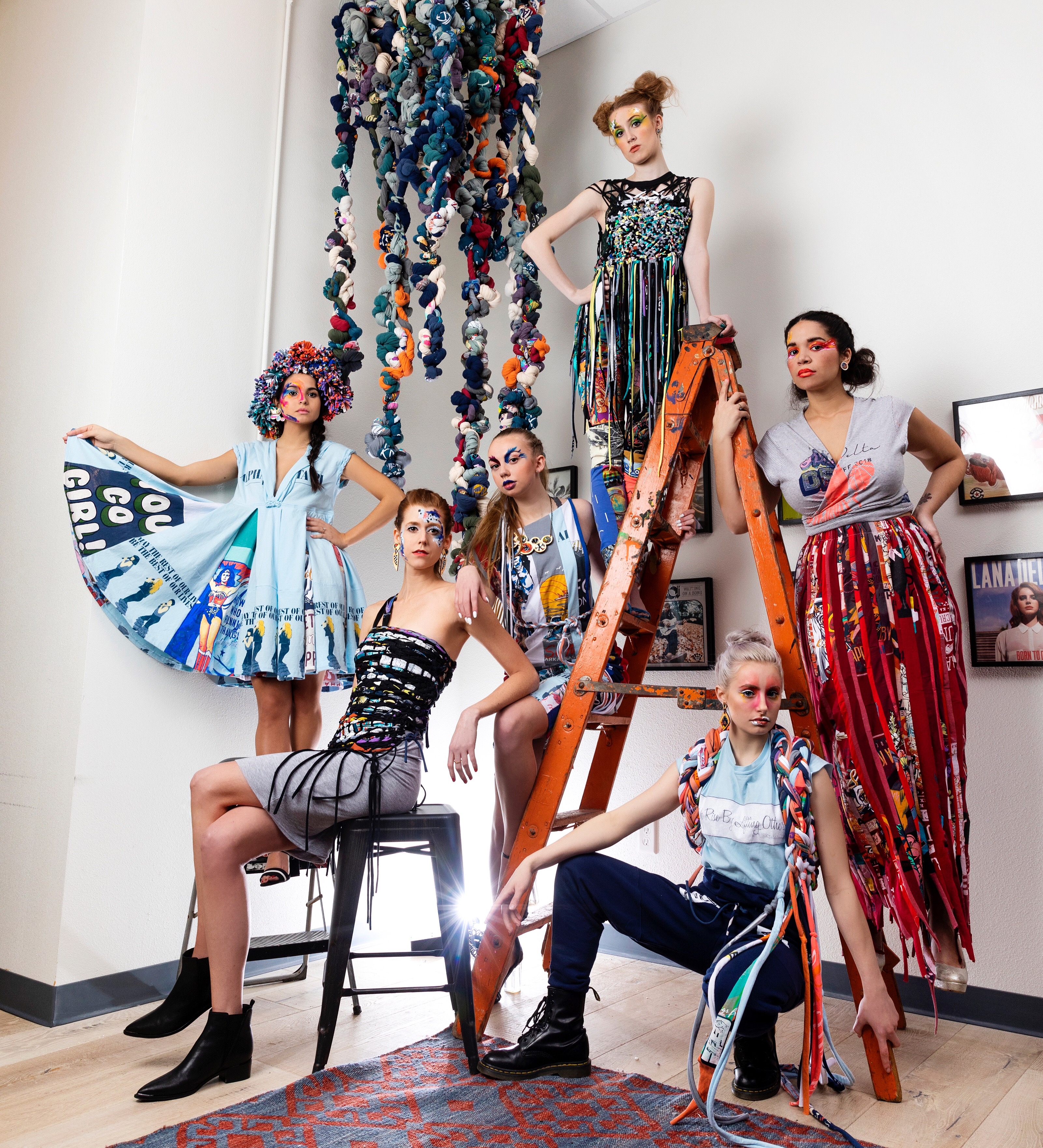 A Fashion Week Collection made entirely from upcycled t-shirts. This is sustainable fashion