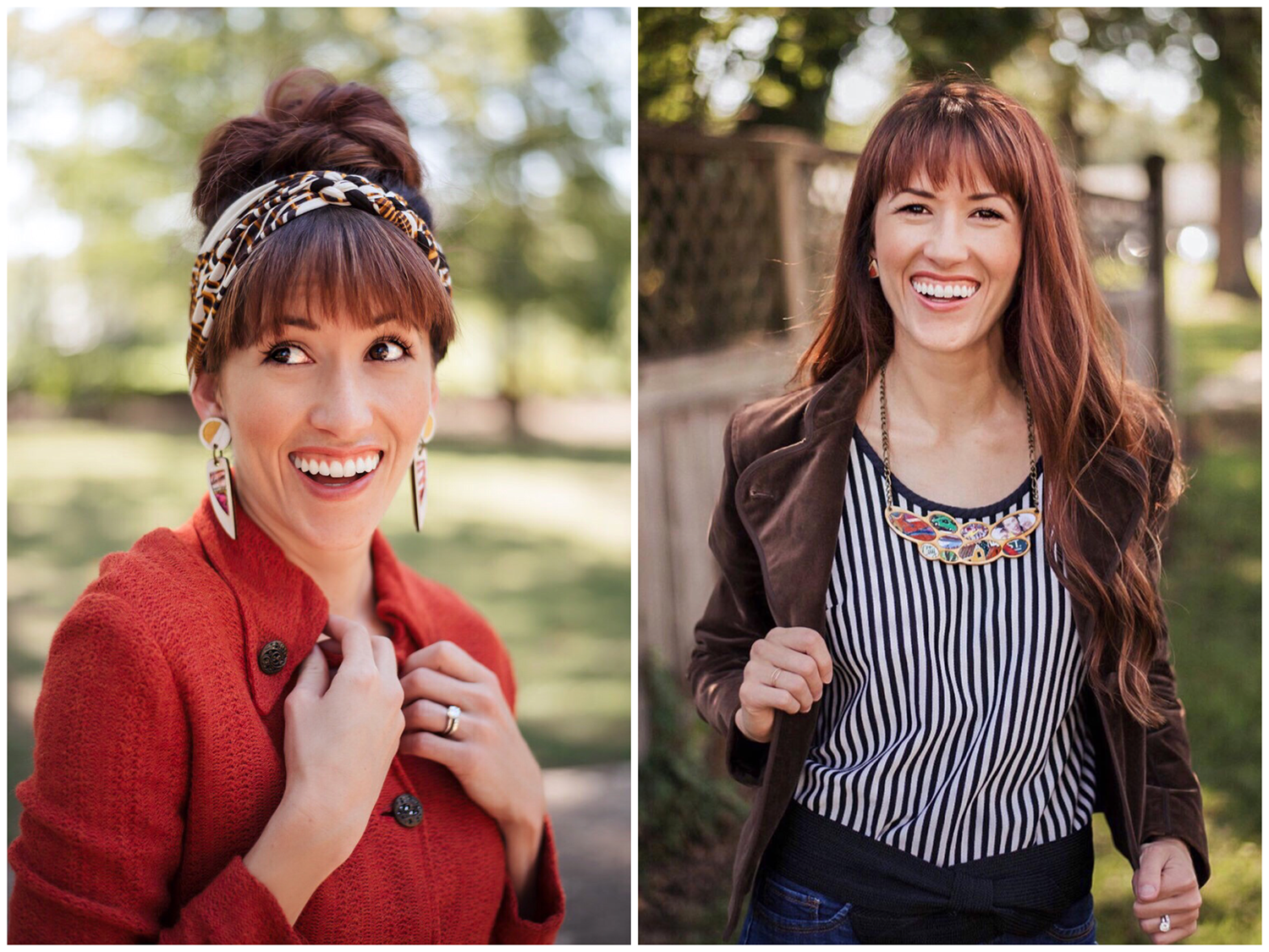 Vintage Fashion and upcycled accessories. This Sustainable Fashion is ON POINT!!