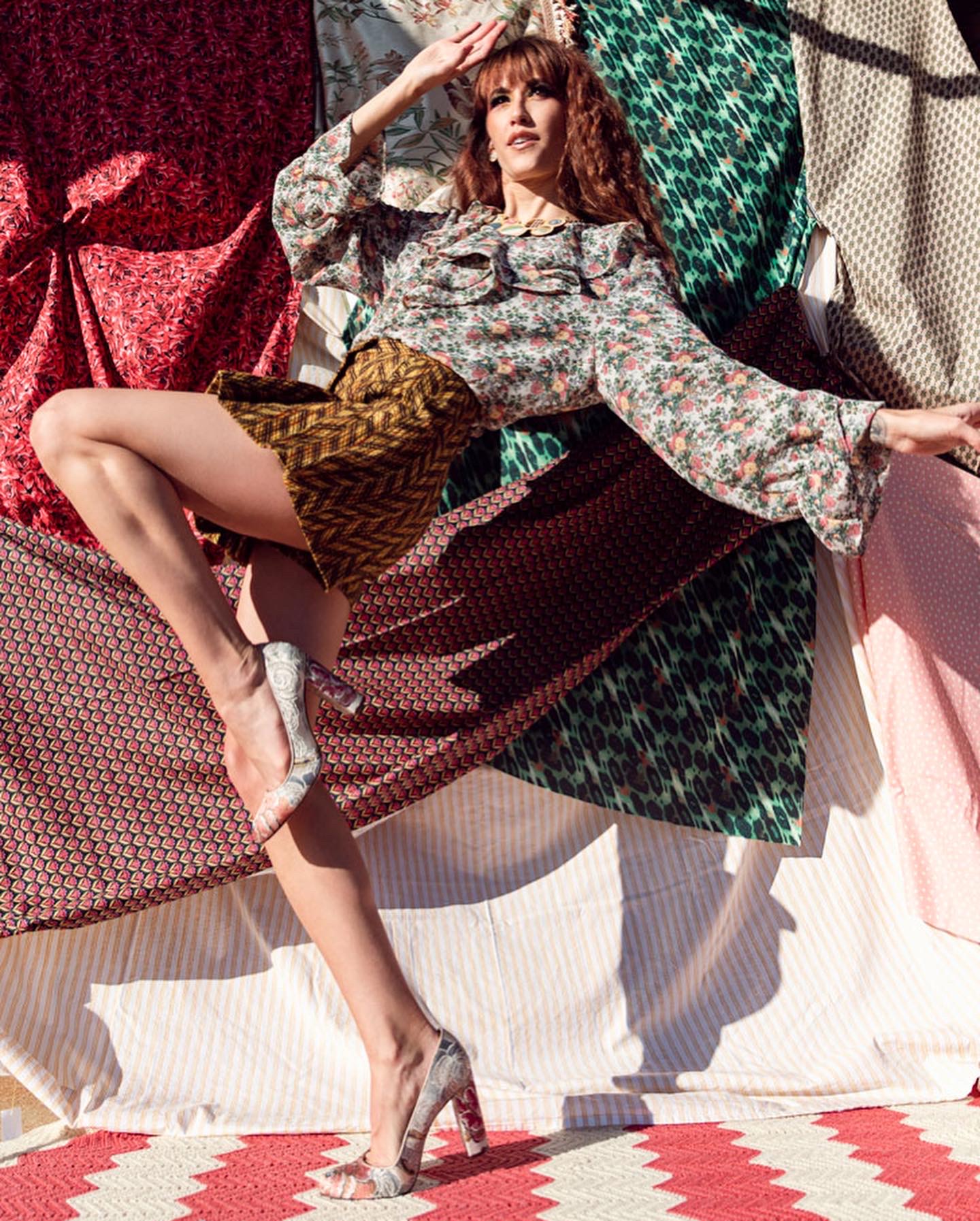 Those Legs and all those prints!! Fashion Editorial Style