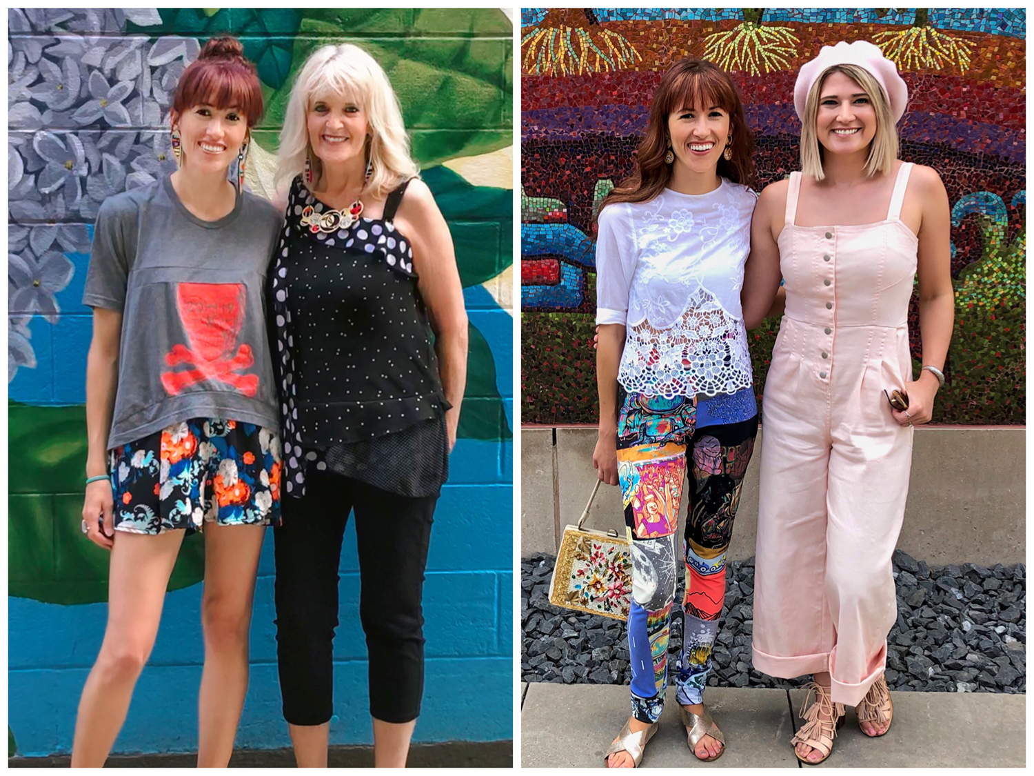 Love a good mural photo spot with mom and friends