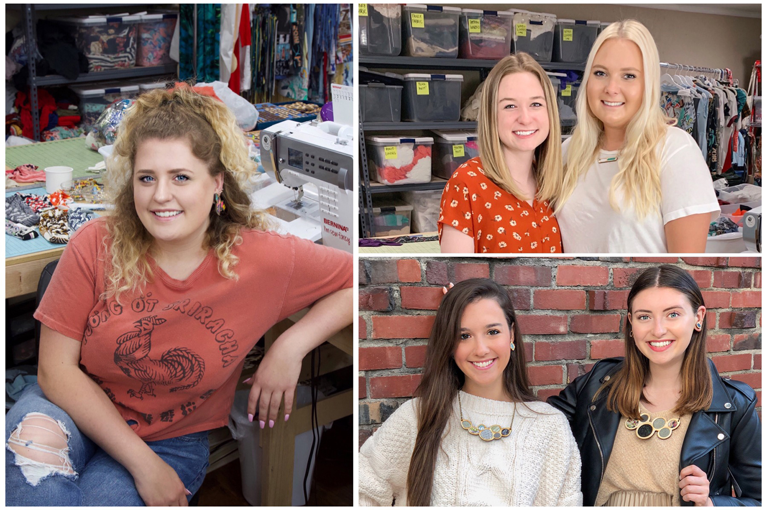 Interns from the University of Arkansas. Apparel Production and Development Major