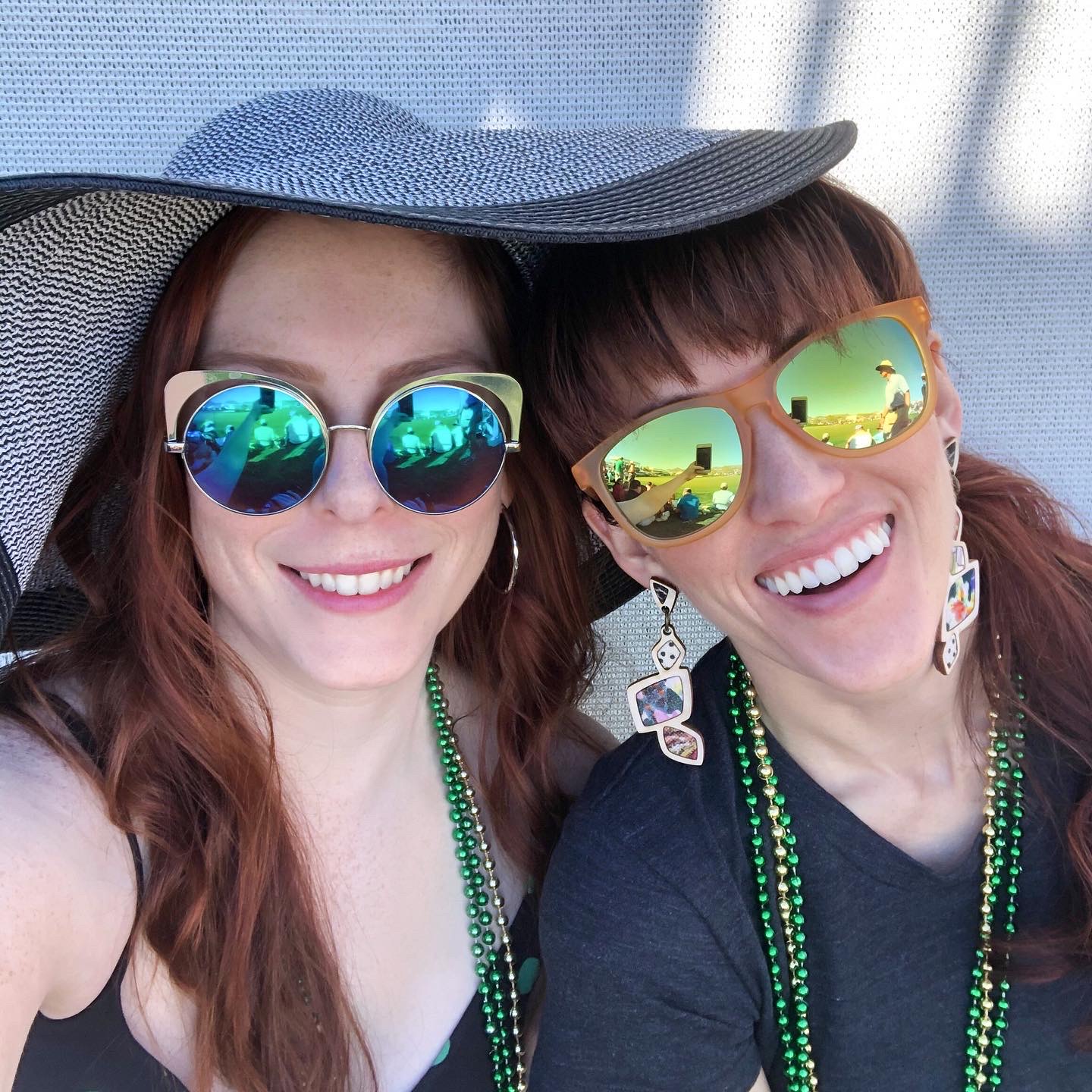 Alyssa Bird and Christina Deloma at the Waste Management Phonix Open Golf Tournament