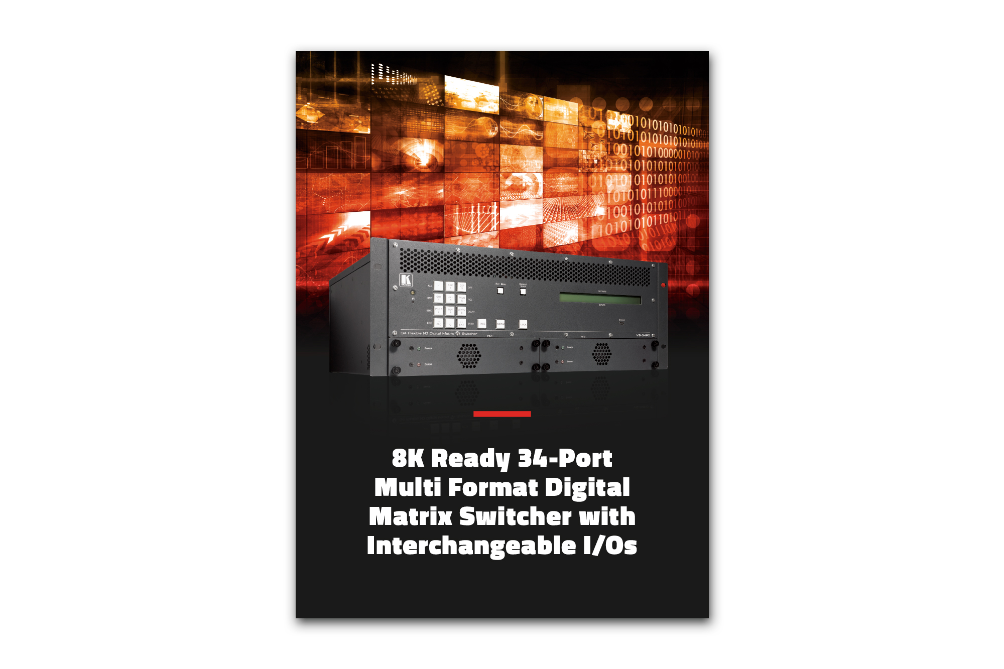 8K Ready Modular Matrix Switcher with Interchangeable IOs