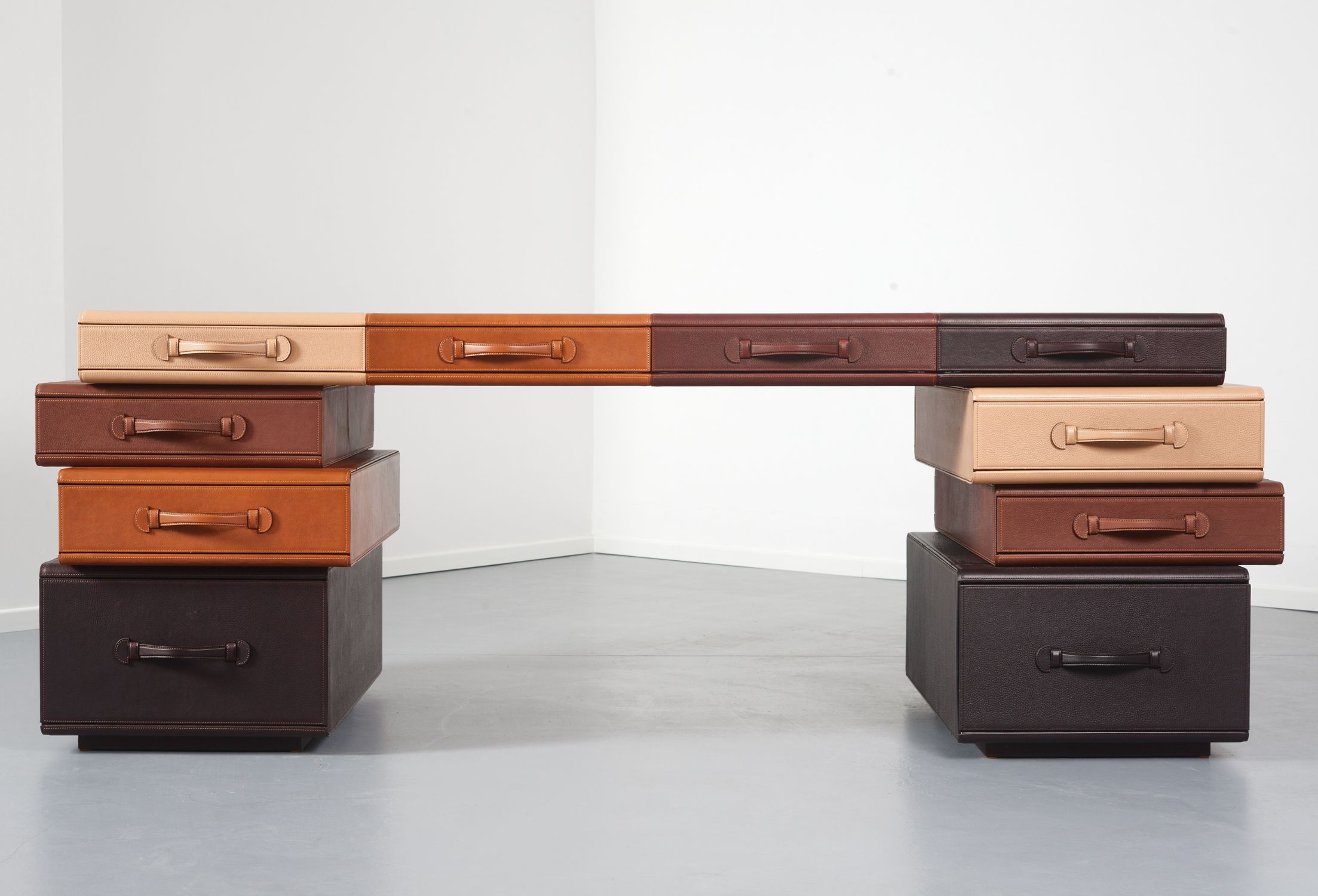 Desk of Briefcases