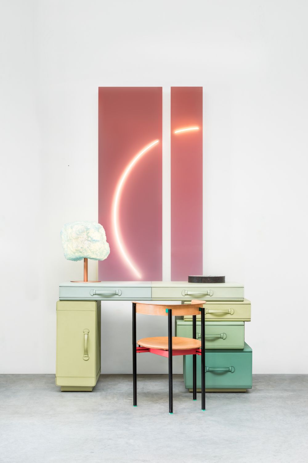 Writing Desk of Suitcases