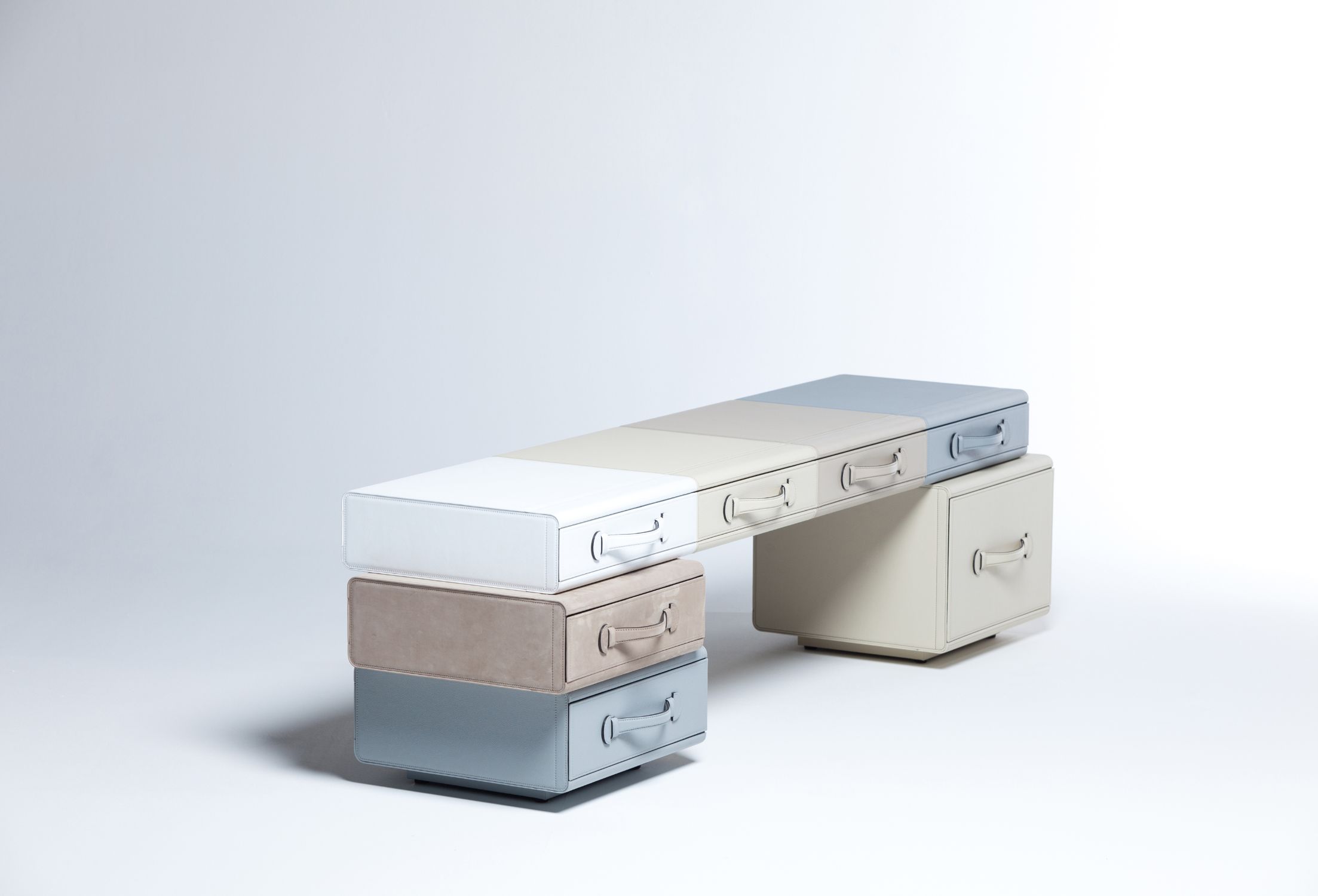 Bench of Briefcases