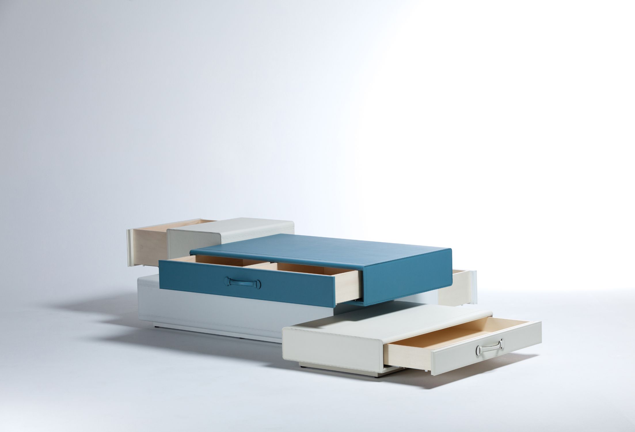 Large Low Table Of Suitcases