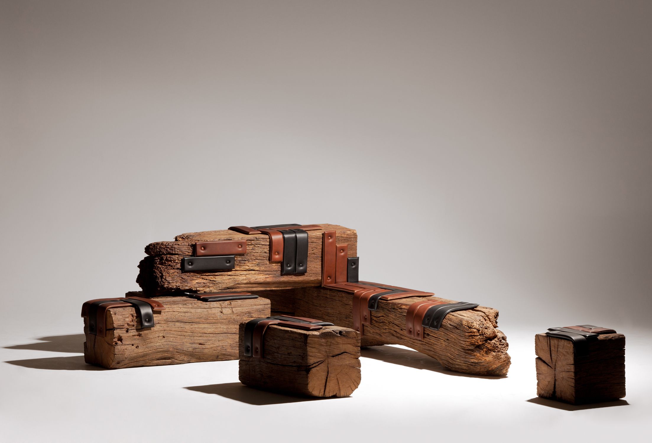 Transformations Oak Beam Benches