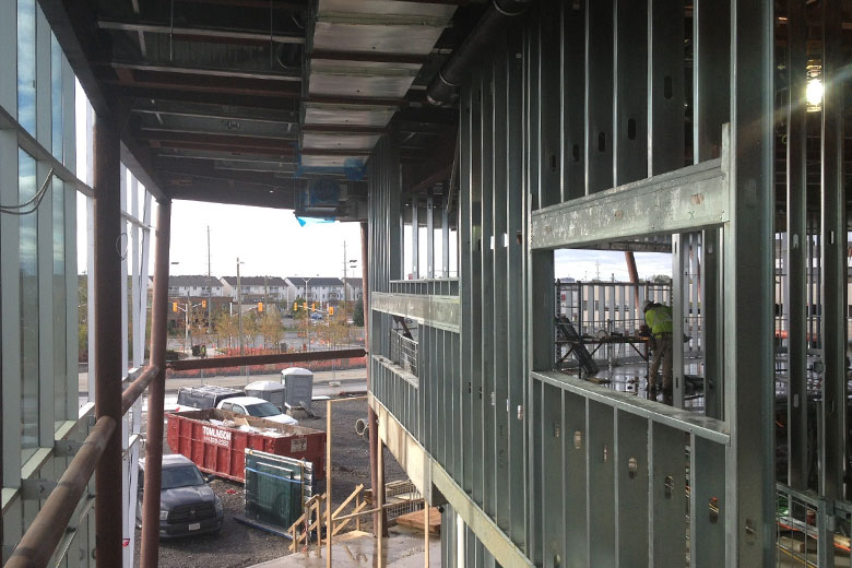 Lightweight steel studs Serco Construction