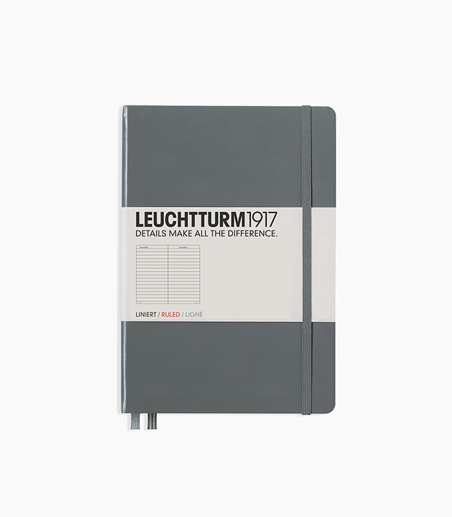 Leuchtturm 1917 A5 Medium Hardcover Notebook - Anthracite