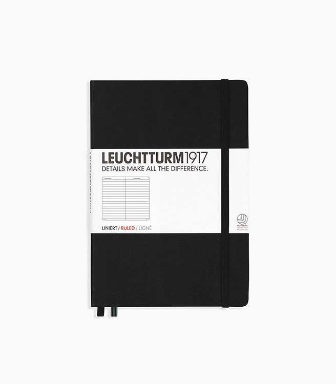 Leuchtturm 1917 A5 Medium Hardcover Notebook - Black