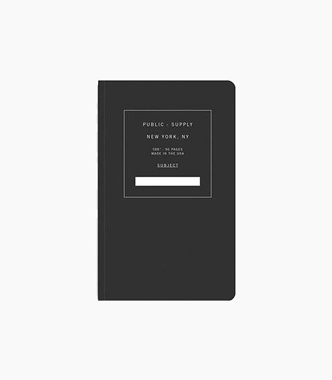 Public Supply 5x8" Notebook Soft Cover - Black 01