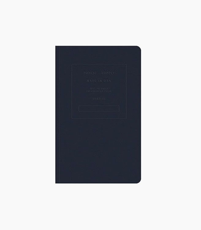 Public Supply 5x8" Soft Cover Notebook Embossed - Night Shift