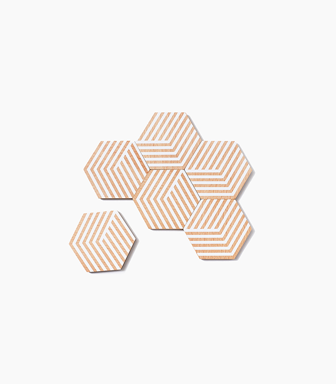 Areaware Table Tiles Optic - White