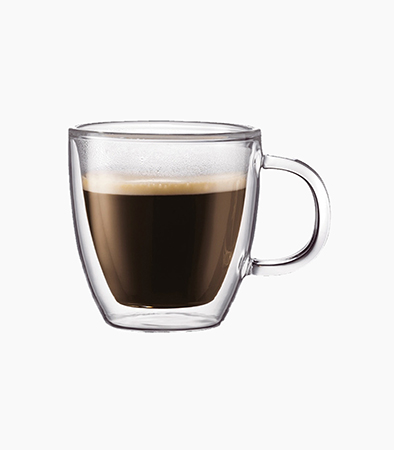 Bodum Bistro 2pcs Double Walled Mug 15oz - Glass